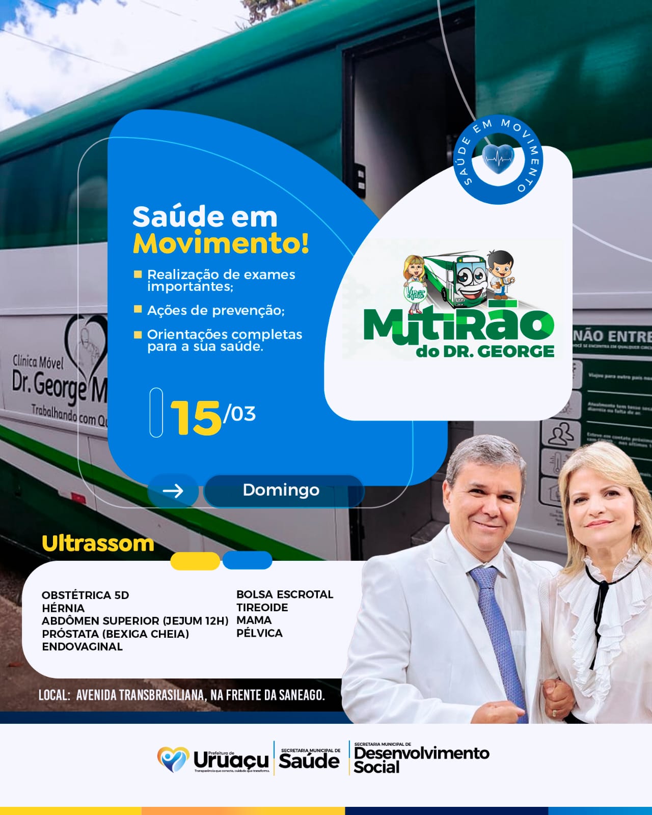 Saúde ambulante em Uruaçu Goiás