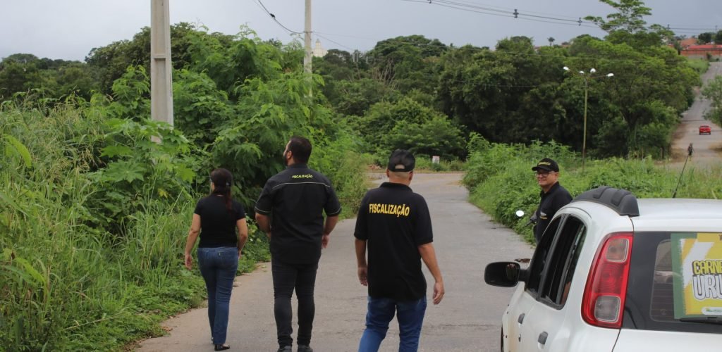 Prefeitura de Uruaçu faz mutirão de fiscalização em lotes baldios
