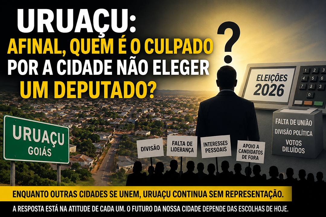 URUAÇU: AFINAL, QUEM É O CULPADO POR A CIDADE NÃO ELEGER UM DEPUTADO?