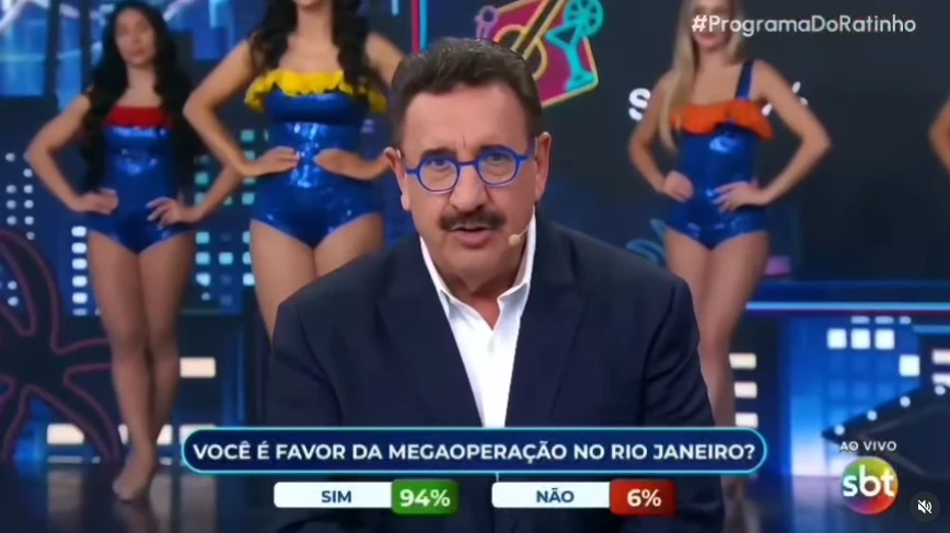 Ratinho defende megaoperação: “Tá muito fácil pra bandido”