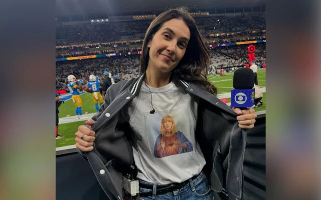Repórter da Globo é acusada de ridicularizar Maria em camiseta