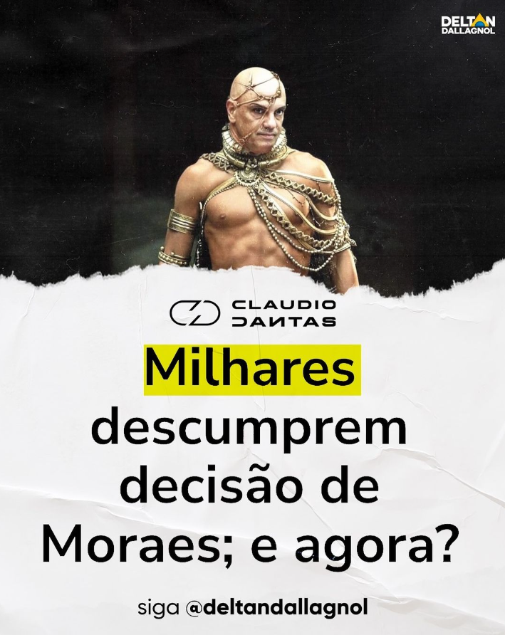 Alexandre de Moraes está sendo humilhado publicamente, no próprio X