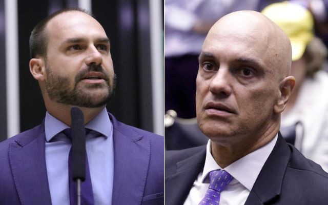 Moraes bloqueia contas e Pix de Eduardo Bolsonaro