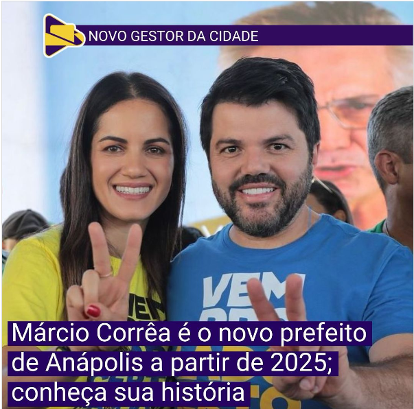 Márcio Corrêa (PL) é o novo prefeito de Anápolis, eleito após uma disputa no segundo turno