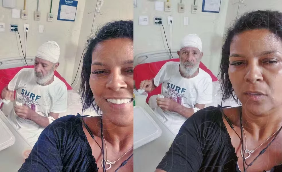 Érika tirou selfie com Paulo em UPA dias antes da morte do idoso