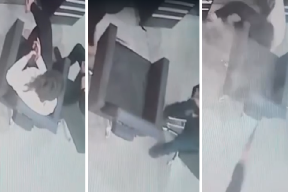 Vídeo mostra quando homem tenta matar ex-namorada a tiros em salão de beleza de Goiatuba