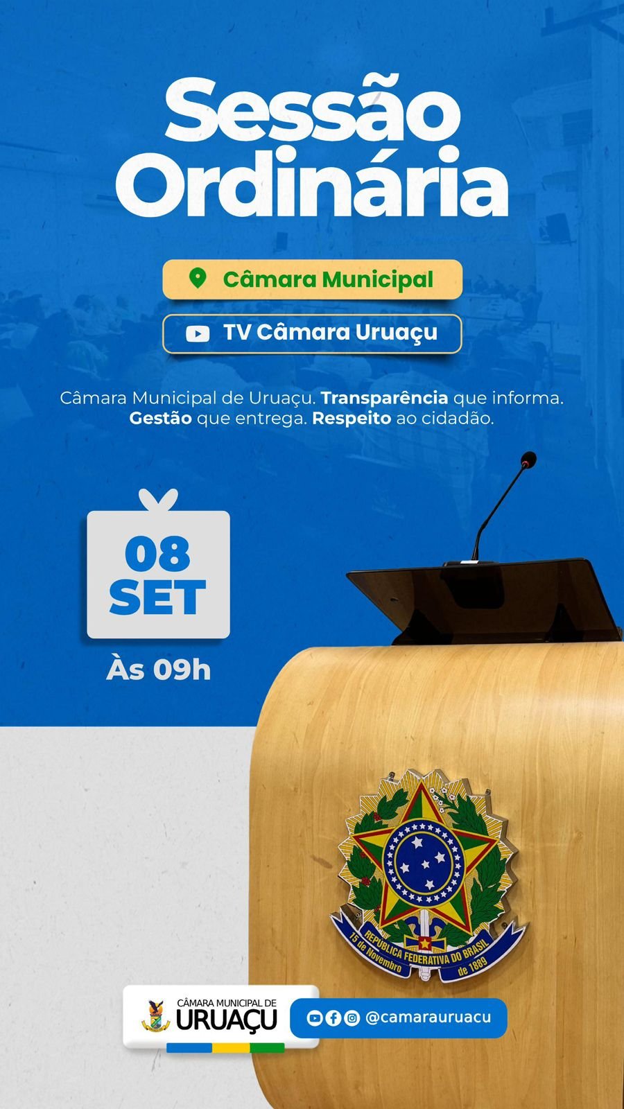 Sessão Ordinária Câmara