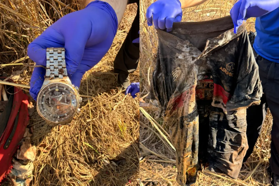 Relógio Citizen Eco-Drive, de aço inoxidável, foi encontrado junto à ossada e pode ajudar na identificação da vítima