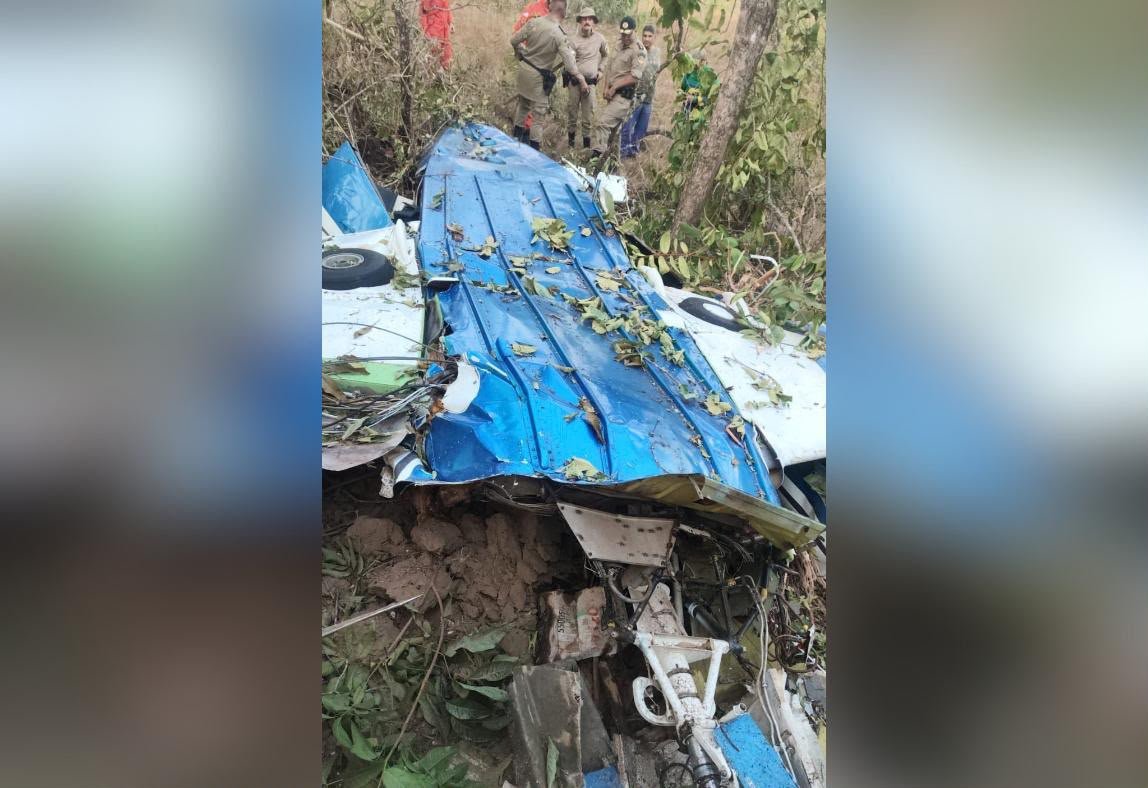 Aeronave de pequeno porte cai em mata de Divinópolis do Tocantins