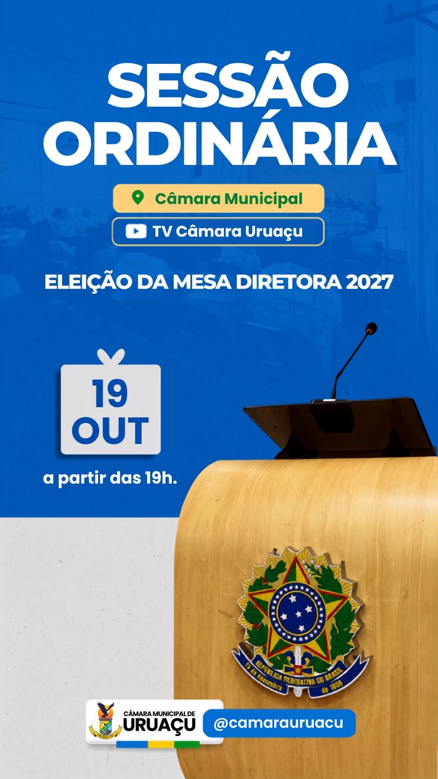 Sessão Ordinária 19 10 2026